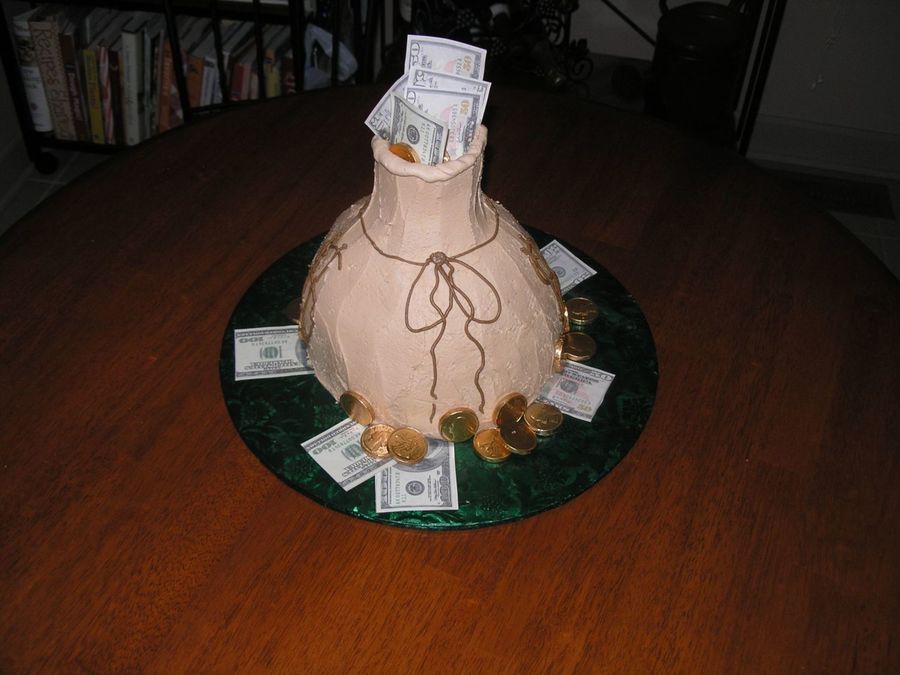 Money Bag Cake