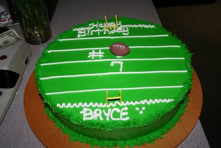 Football Field Birthday Cake