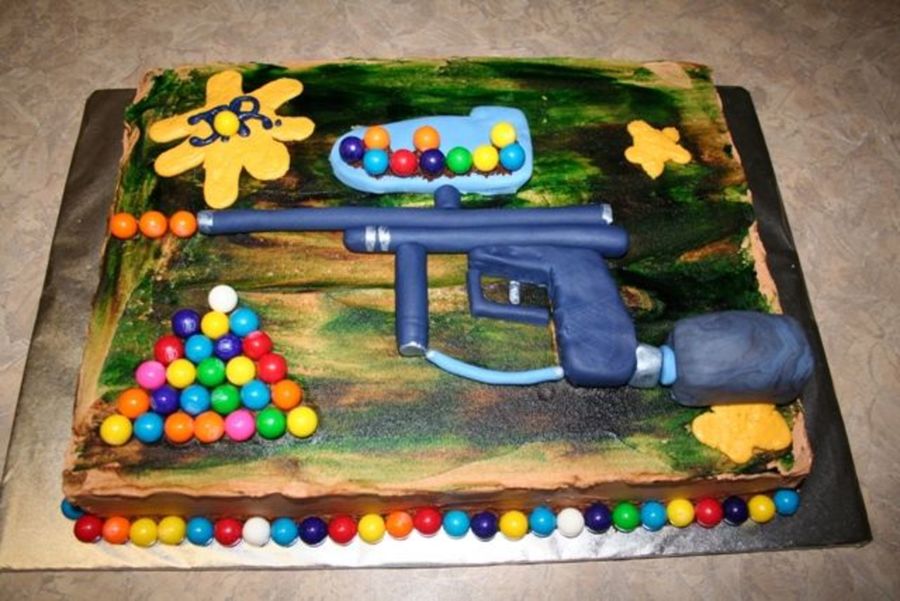 Paintball Cake
