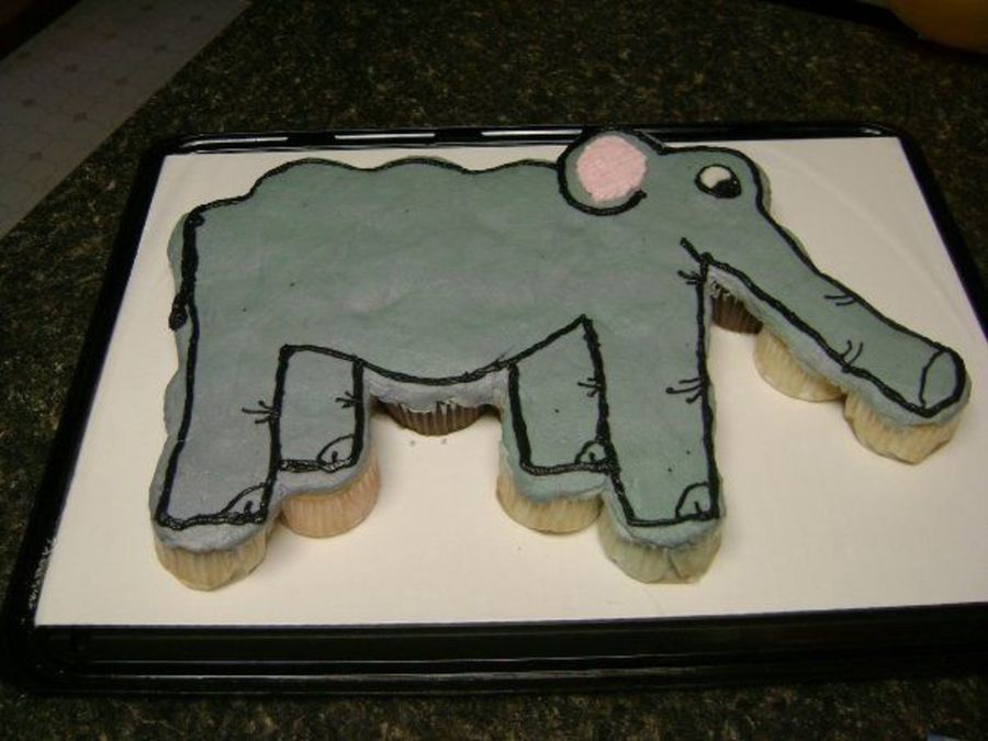 Elephant Cupcake Cake