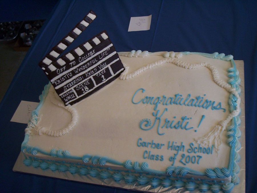 Graduation For An Old Film Buff - CakeCentral.com