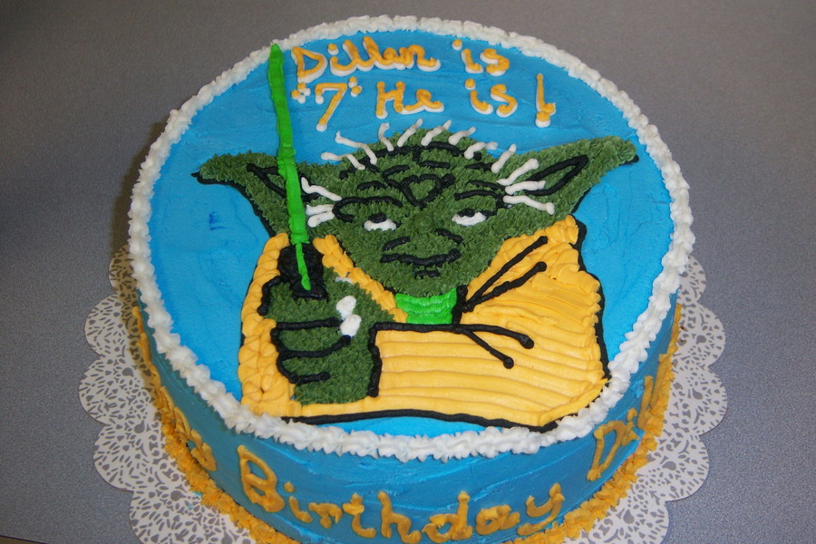 Yoda Birthday Cake