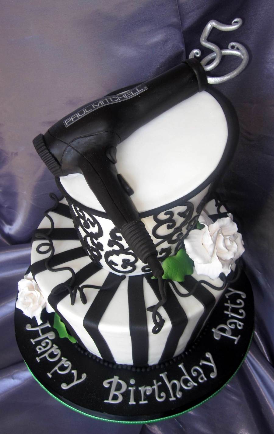 happy birthday hair dresser Birthday Girl's Dress with Round Scalloped Collar