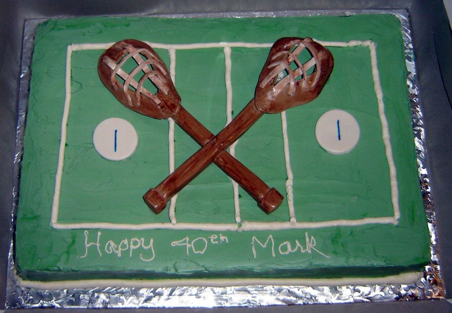 Lacrosse Birthday Cake