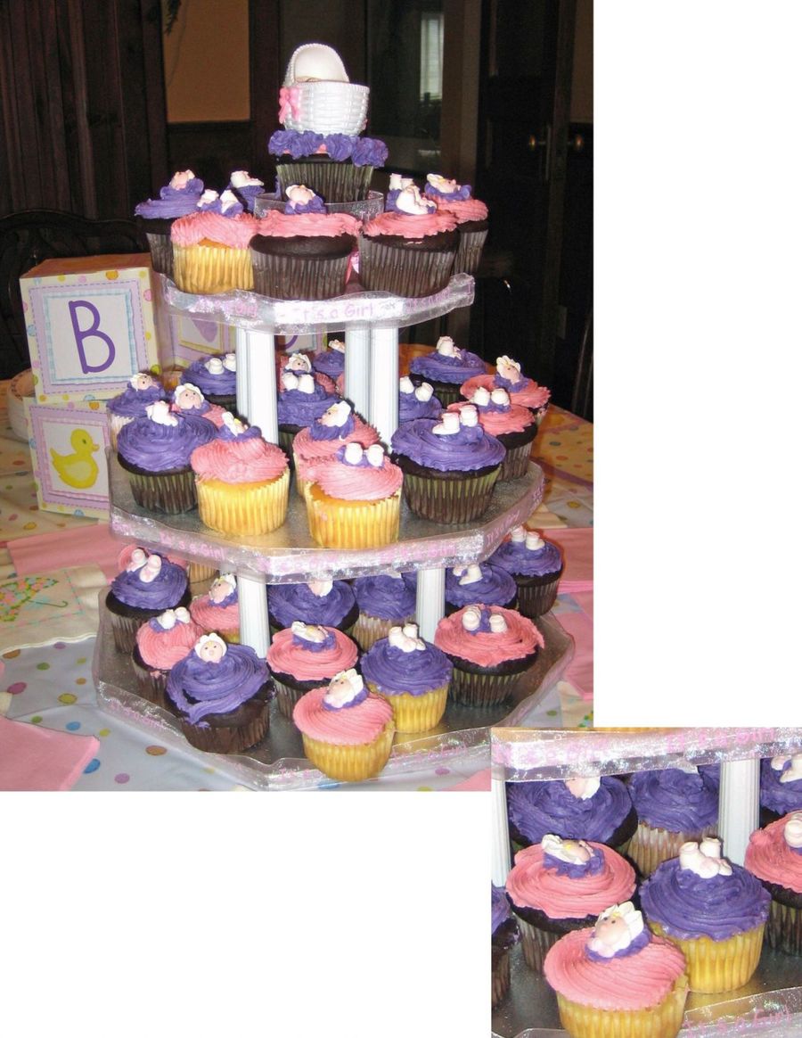 Its A Girl Cupcake Tower
