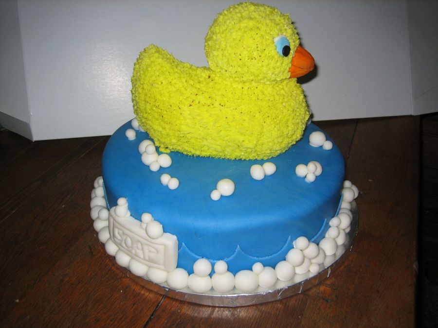 Ducky Baby Shower Cake