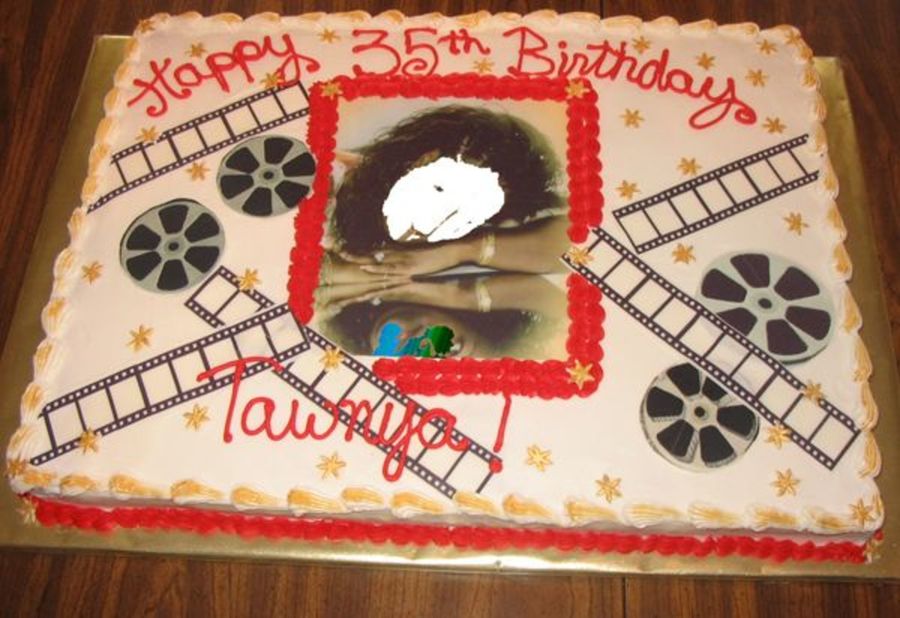 Large Sheet Cake, Hollywood Theme