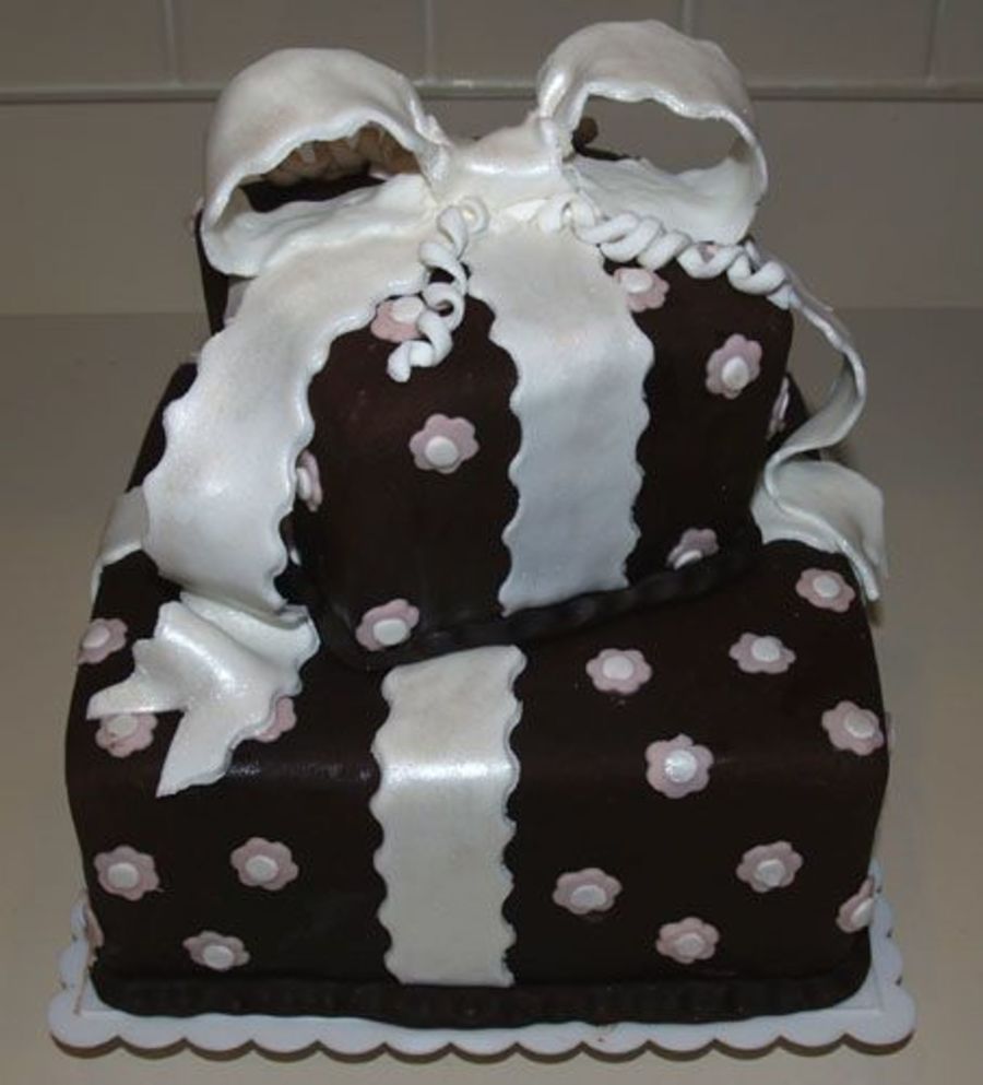 Stacked Gift Box Birthday Cake