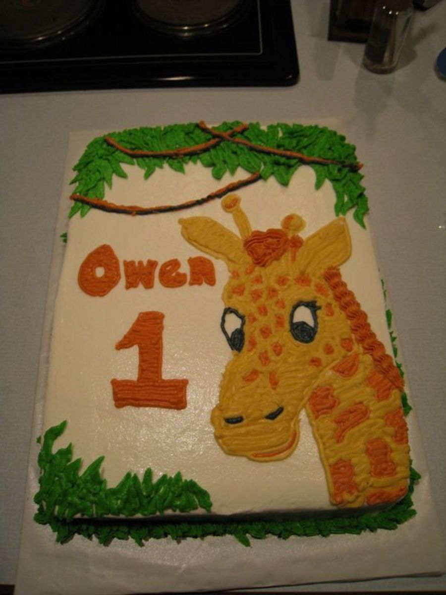Giraffe Birthday - CakeCentral.com
