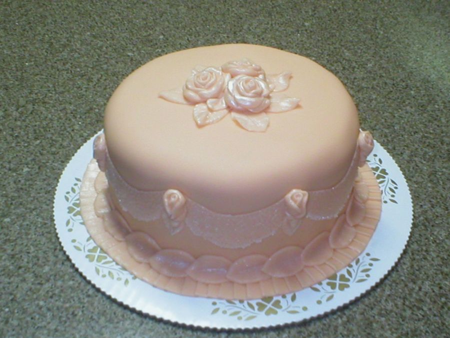 Orange-Colored Mango Cake on Cake Central