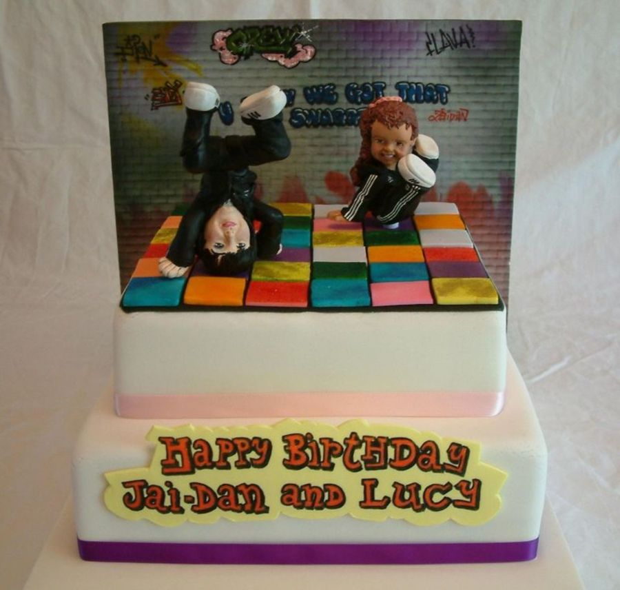 Breakdancing Dancefloor Cake