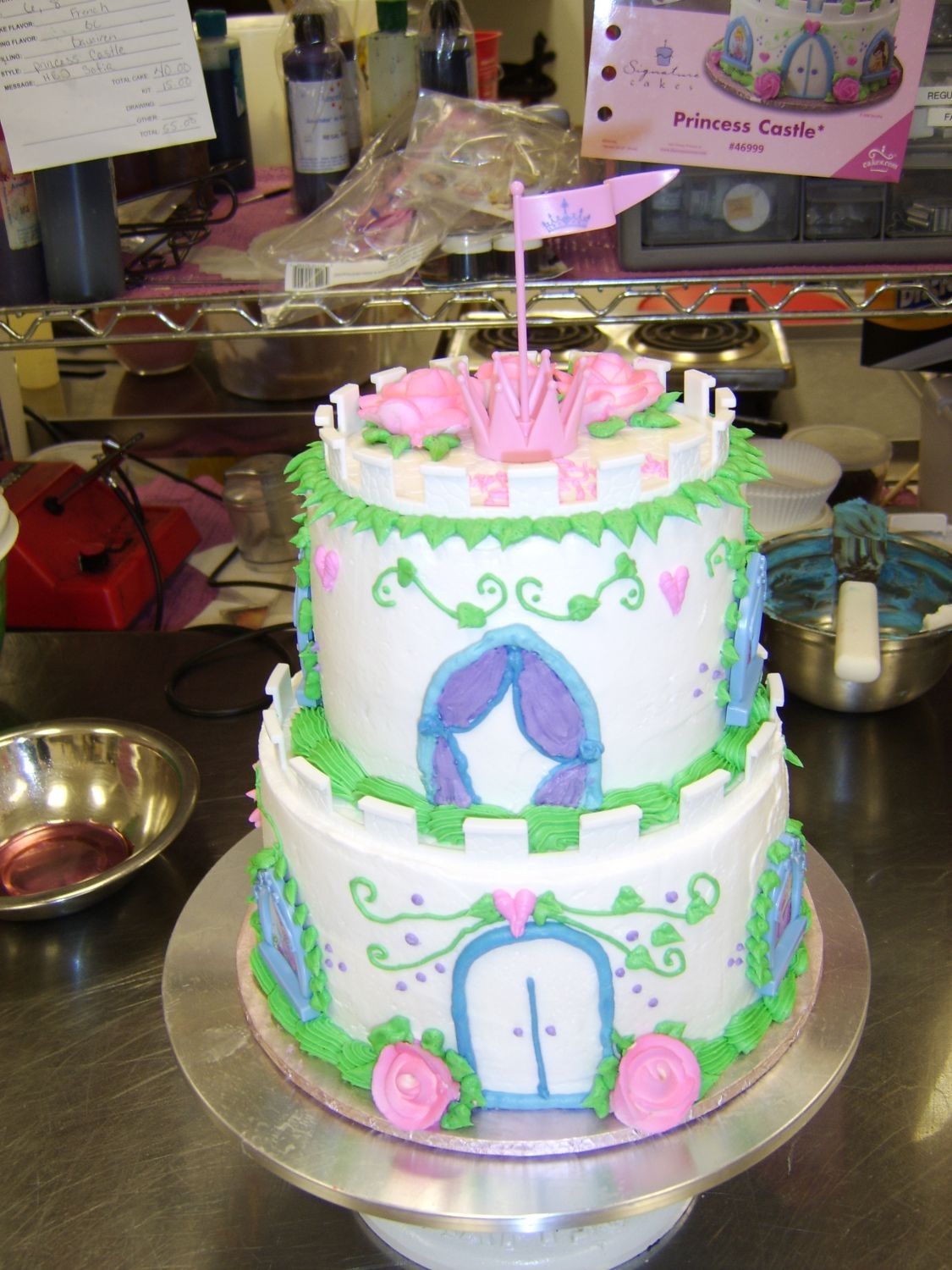 Disney Princess Castle Cake