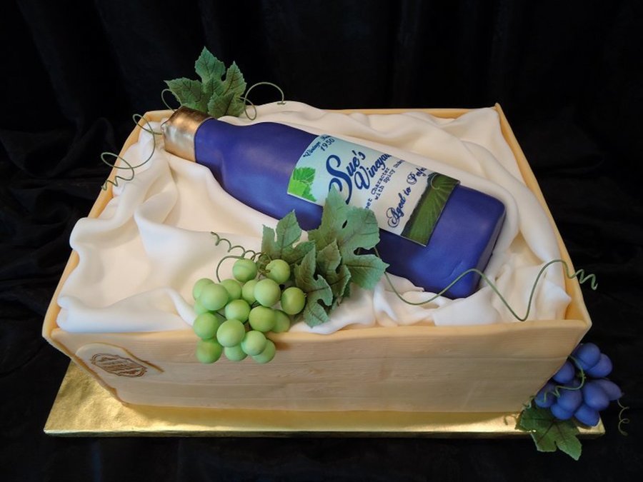Wine Bottle Cake