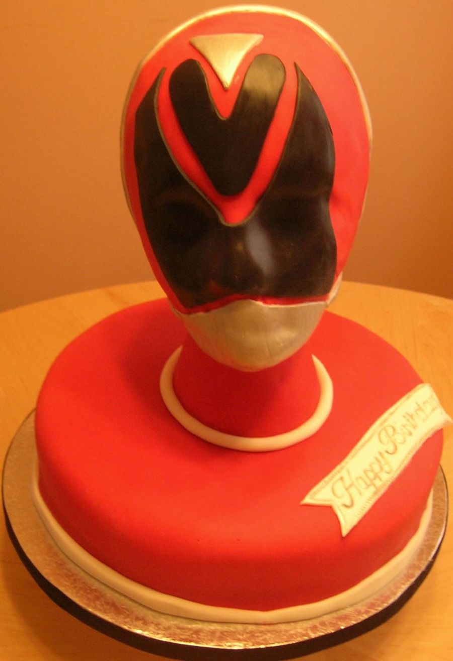 Red Power Ranger Cake