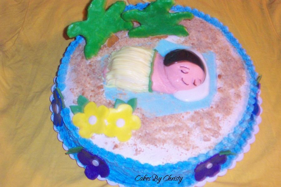 Tropical Theme Baby Shower Cake