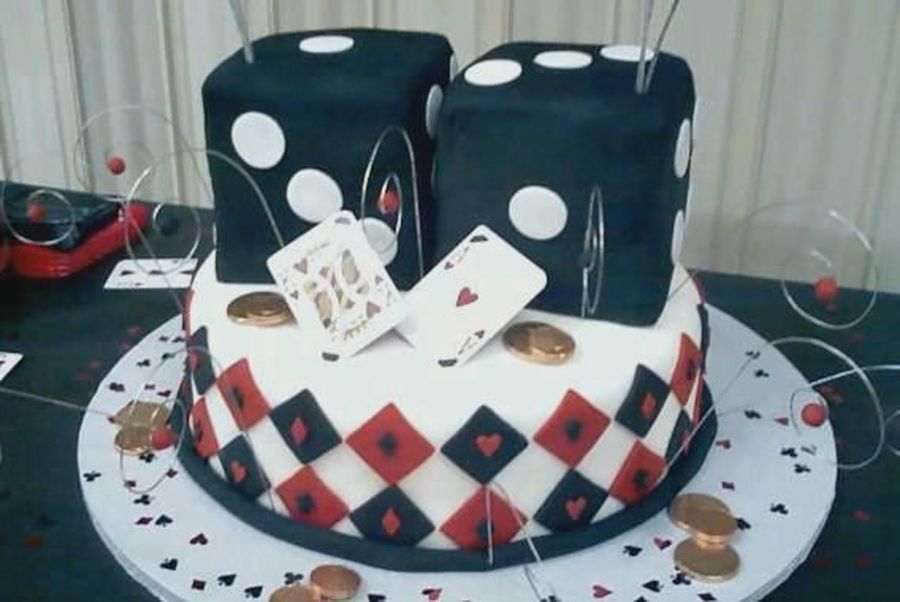 Dice Birthday Cake