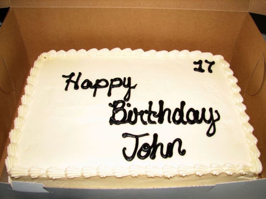 Black And White Cake For 17 Yr Old Boy - CakeCentral.com