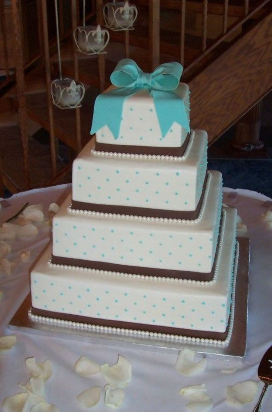 Blue And Brown Cake - CakeCentral.com