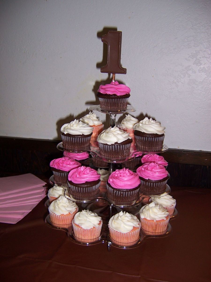 First Birthday Cupcake Tower