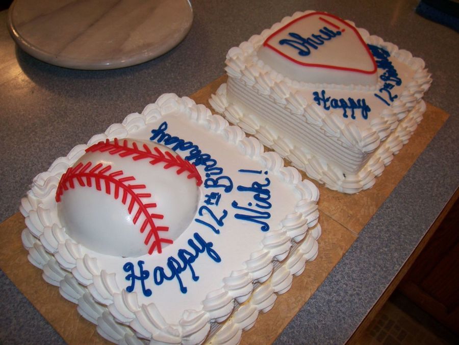 Baseball Birthday Cake For Twins