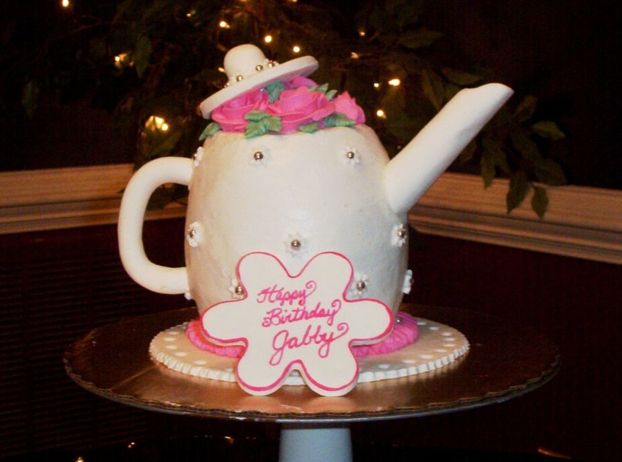 Teapot Cake 3D - CakeCentral.com