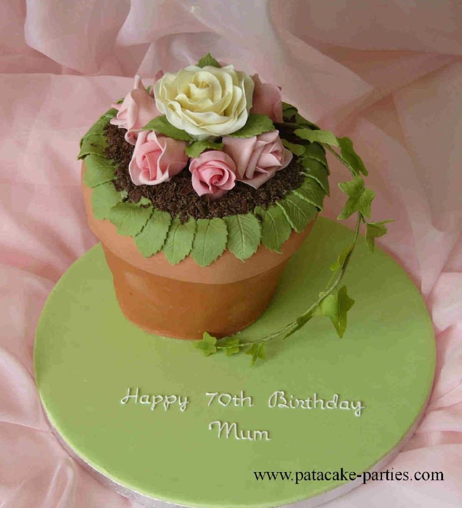Flower Pot Cake