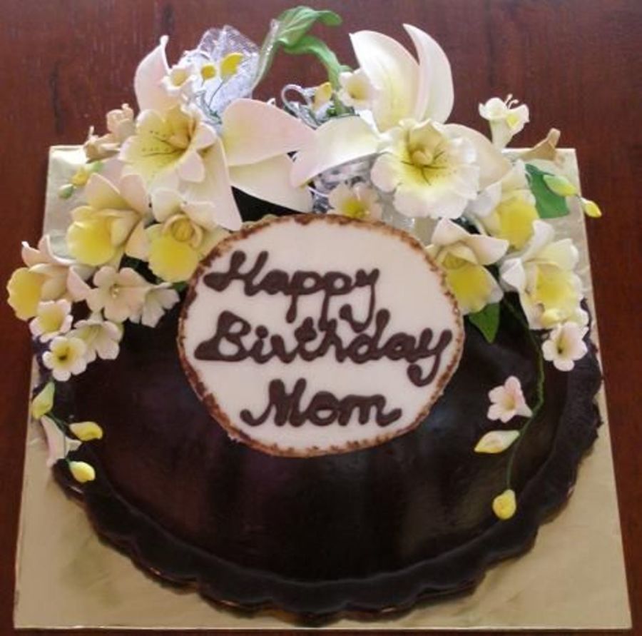 My First Birthday Cake For My Mom