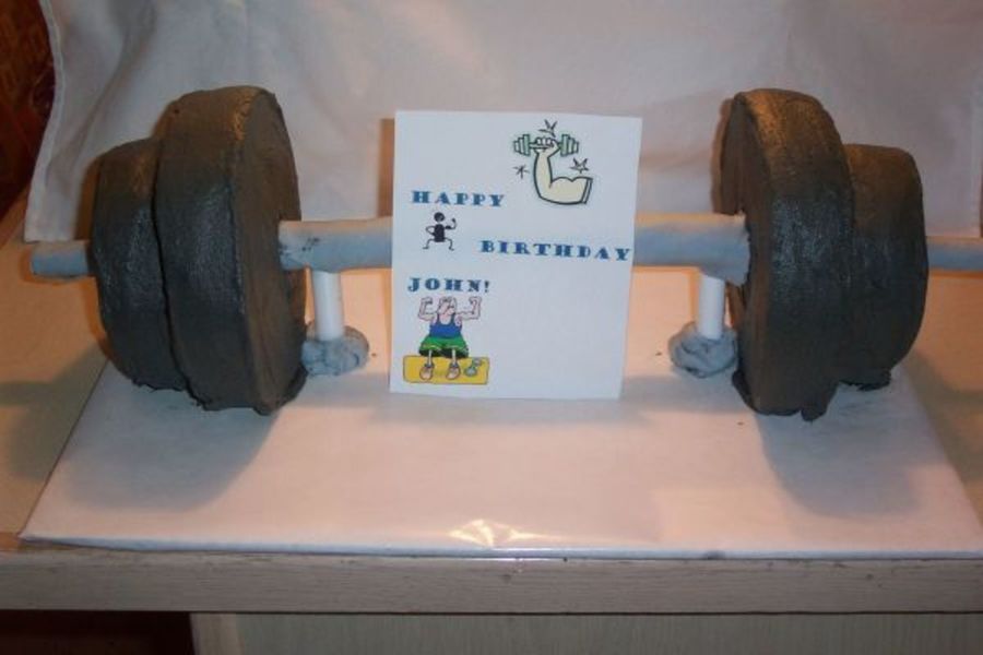 Barbell Cake