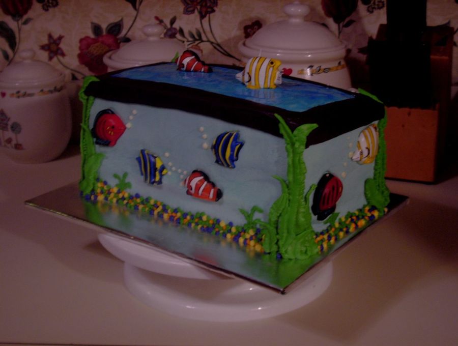 Aquarium Birthday Cake