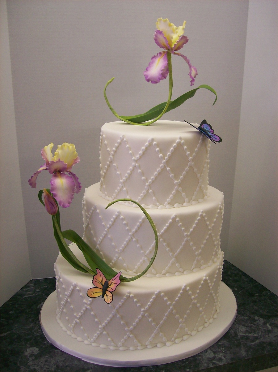 Dancing Iris Cake