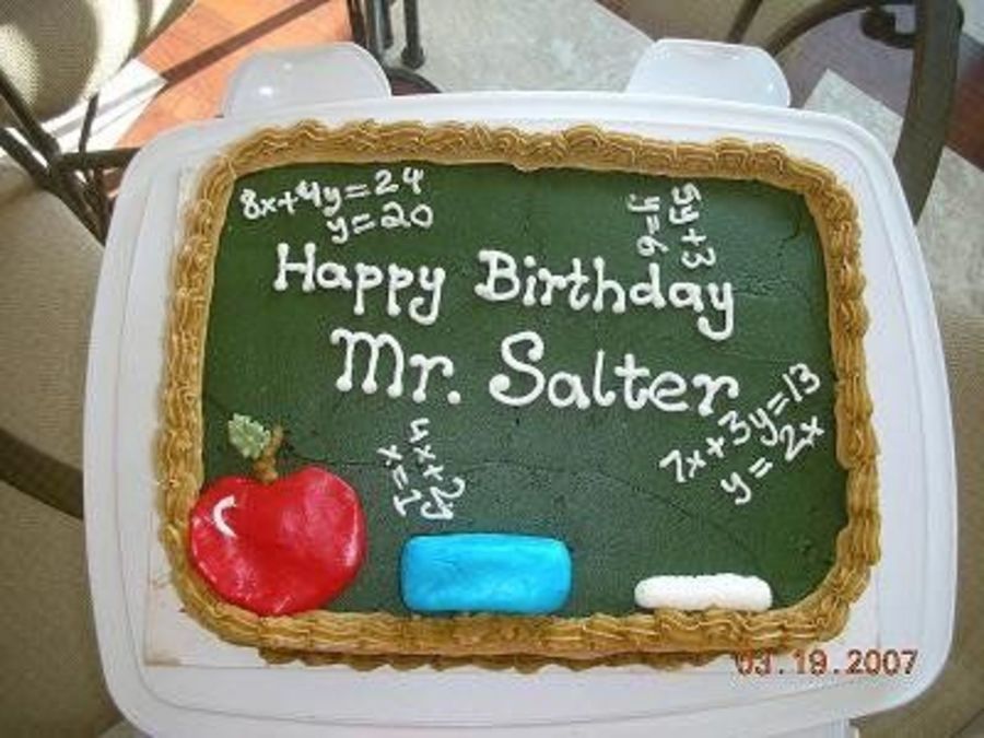 Chalkboard Cake
