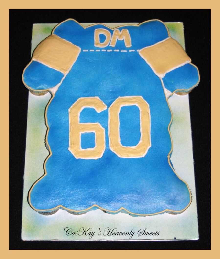 Football Jersey Cupcake Cake