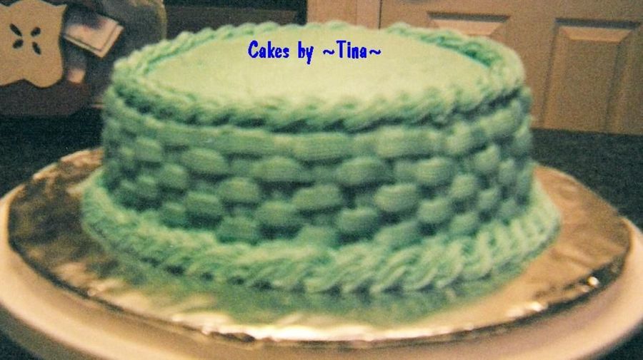 Basketweave/rope Border/ Cream Cheese Icing