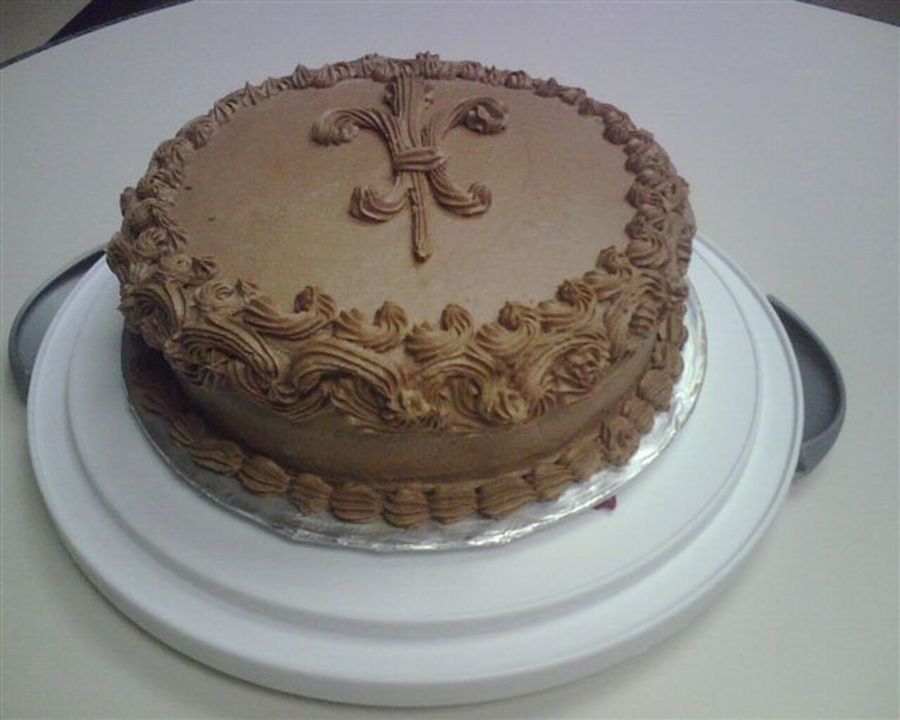 Fleur De Lis Birthday Cake