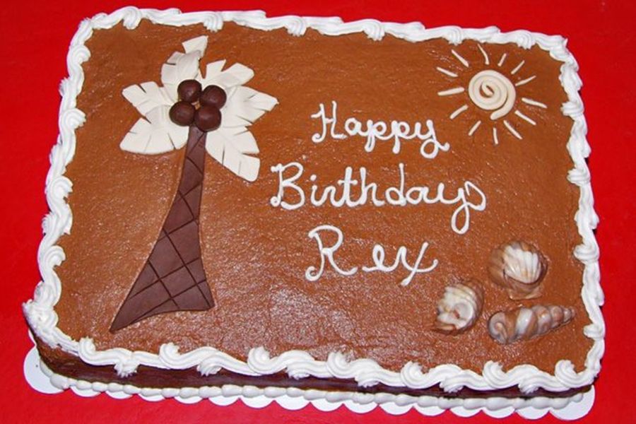 Beach Sheet Cake - CakeCentral.com