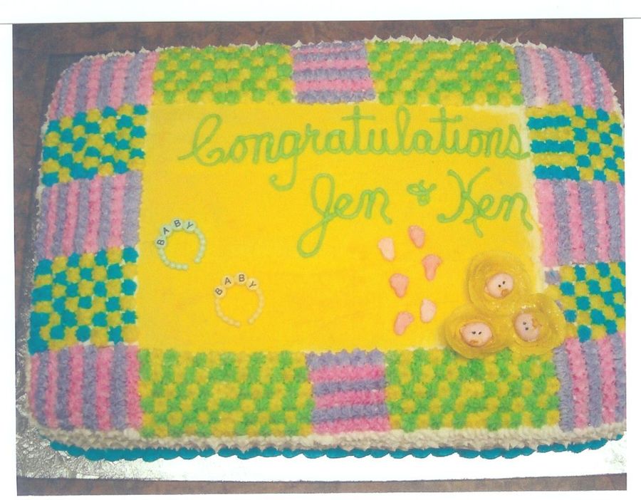 Baby Blanket Cake For Baby Shower