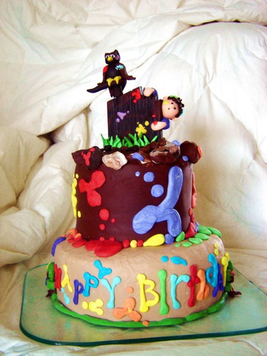 Paintball Party Cake