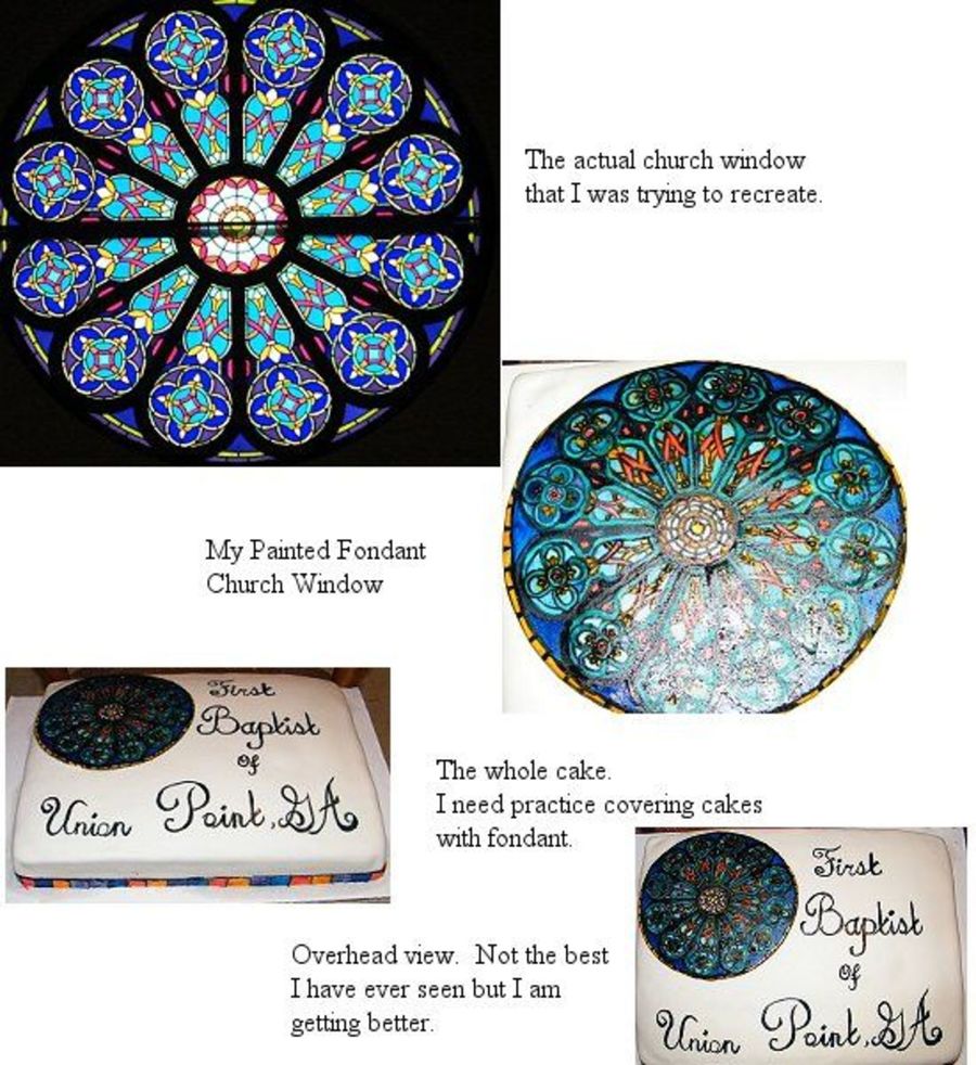 Stained Glass Window Cake