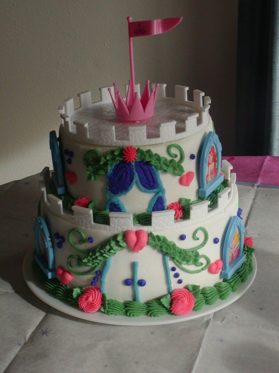 Disney Princess Castle Cake