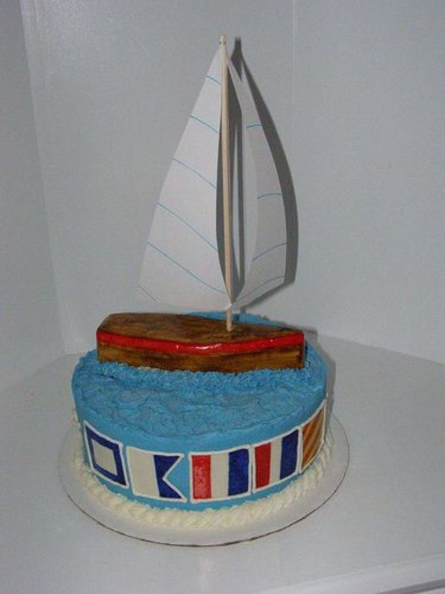 Sailboat Birthday Cake