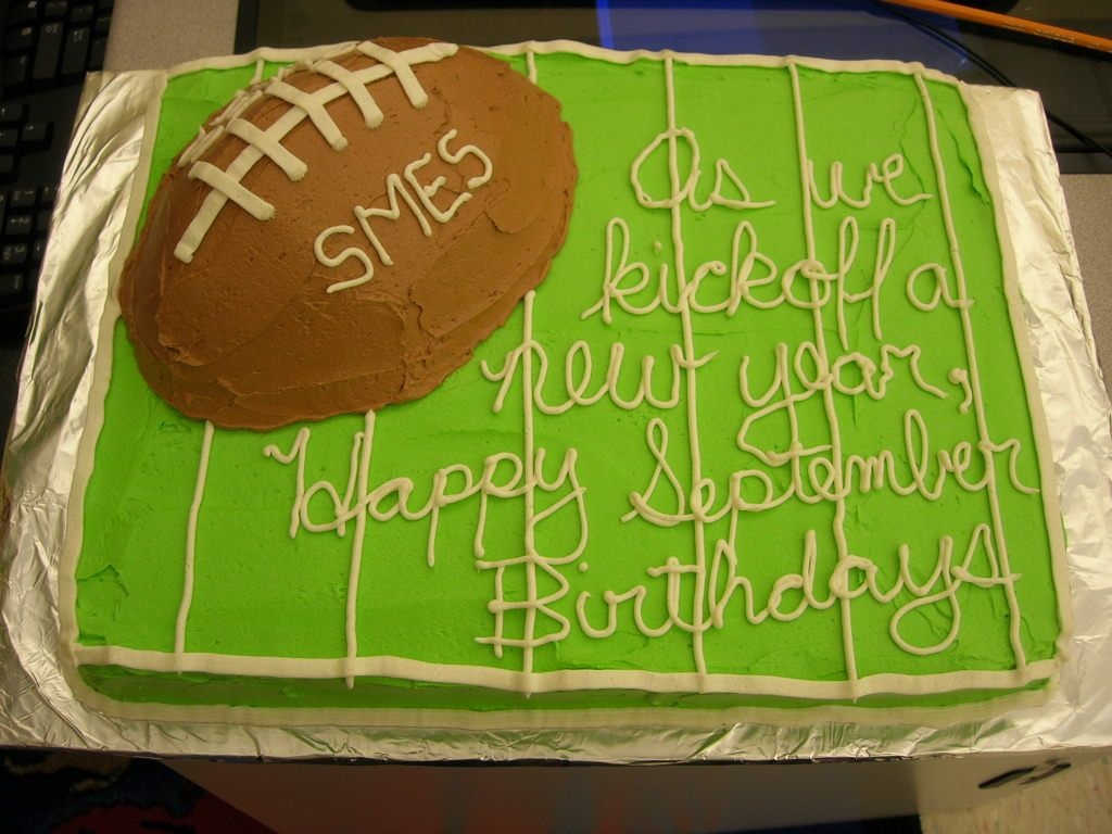 Football Field Birthday Cake