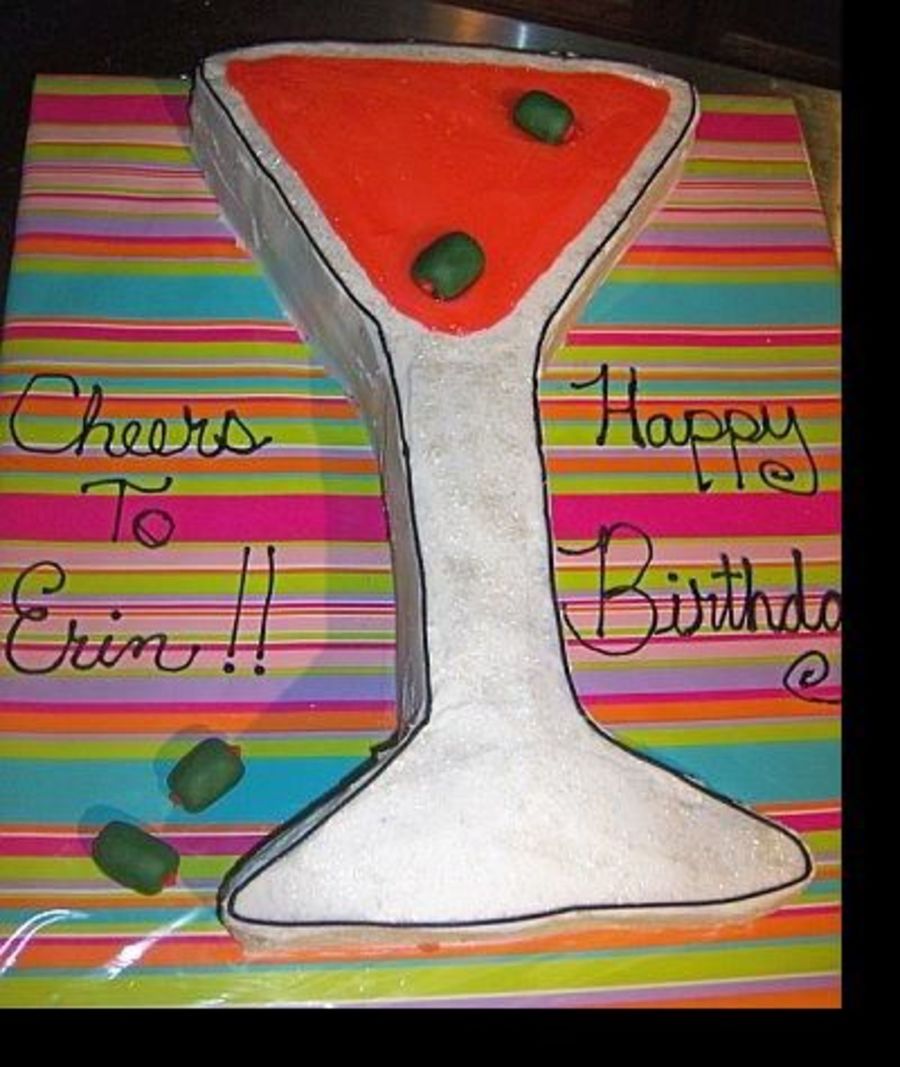 Martini Glass Cake