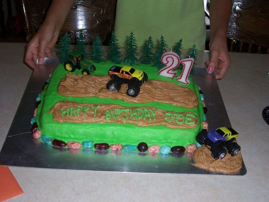 Mud Bog Birthday Cake
