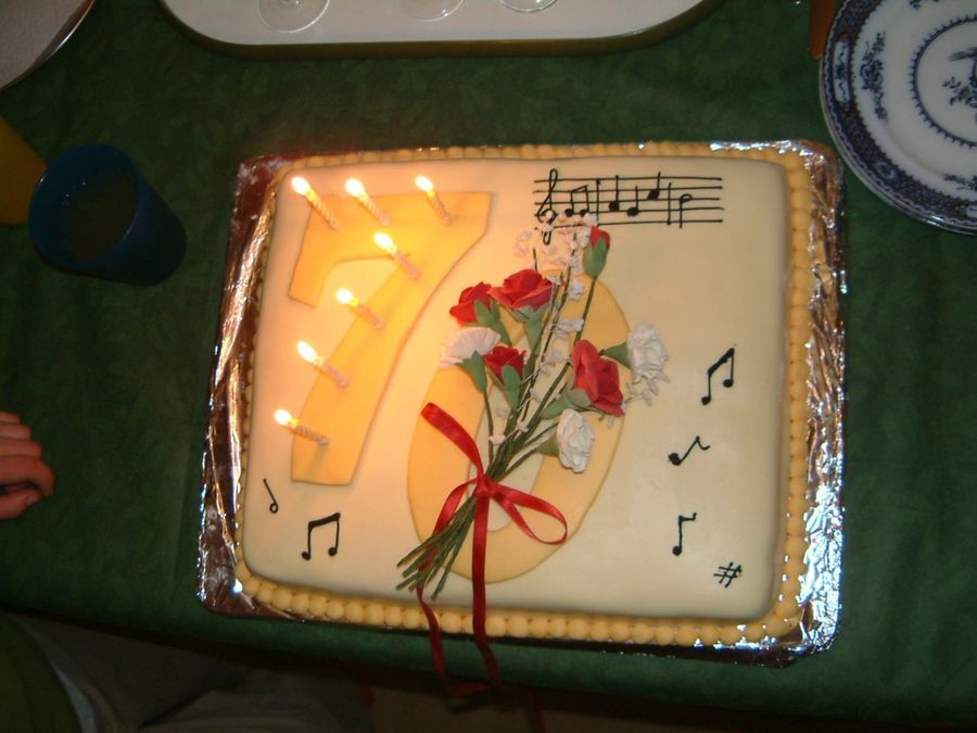 70Th Birthday Cake For Music Lover CakeCentral 70th-birthday-cake-for-music-lover-cakecentral