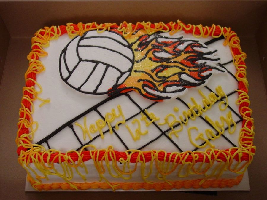 Volleyball Birthday Cake