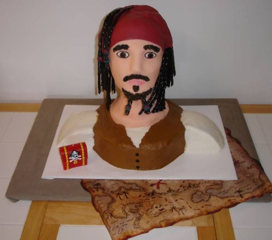Pirates Of The Caribbean Jack Sparrow Cake