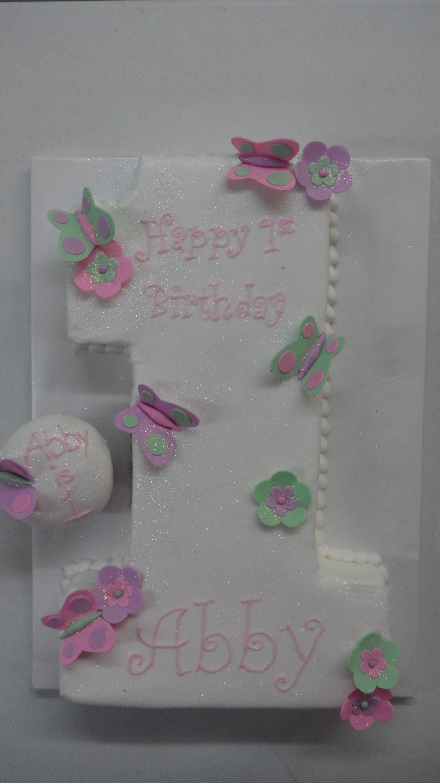 Butterflies And Flowers 1St Birthday