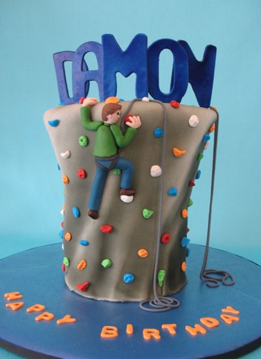 Rock Climbing Cake
