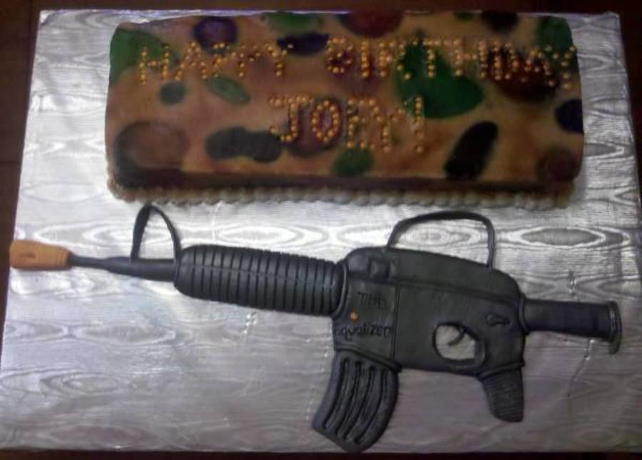 Airsoft/hunting Cake