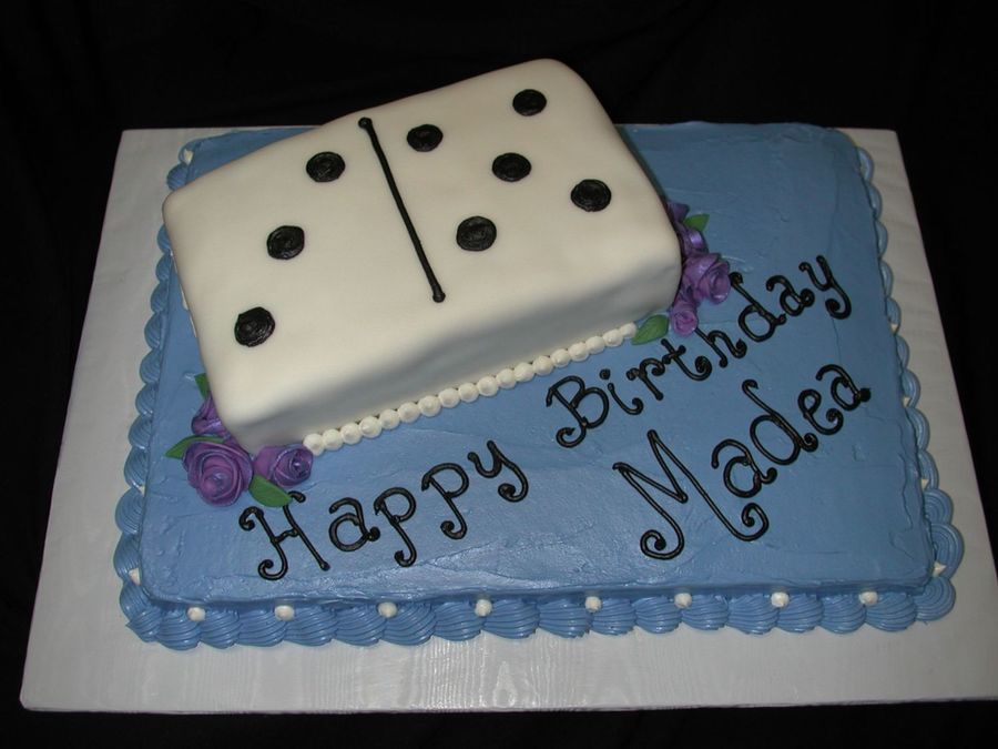 Domino Lover Birthday Cake - CakeCentral.com